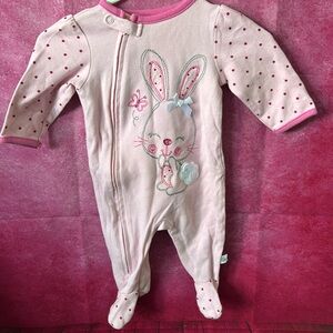 (3 for $20) 3 Month Baby Zip Up Cotton Bunny Sleeper
